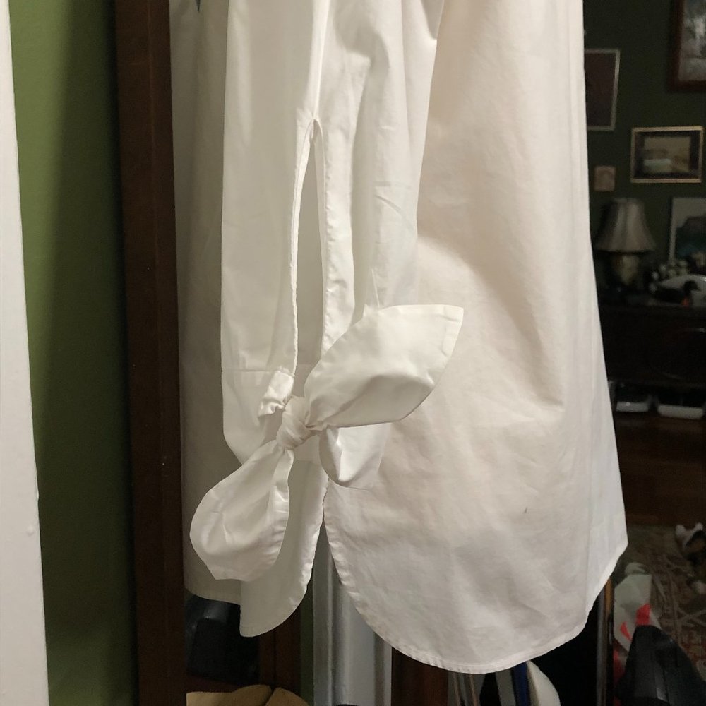 Talbots Tunic Size Medium White - image 4